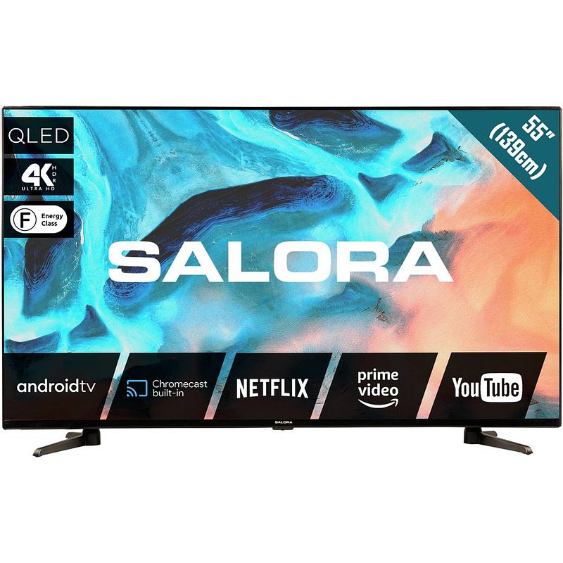 Foto van Salora 220 series 55qled220a smart tv - 55 inch - 4k qled