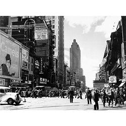 Foto van Liby - new york, 42nd street kunstdruk 80x60cm