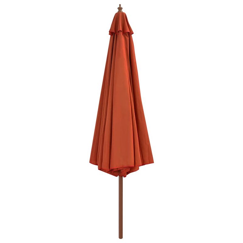 Foto van The living store parasol - luxe - terracotta - 350 x 256 cm - uv-beschermend