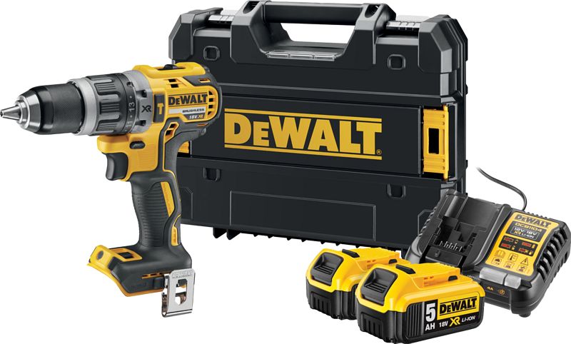 Foto van Dewalt dcd796nt-xj 5,0 ah accu (2x) starterspakket