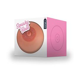 Foto van Boob stress ball - xxl - stress reliever - cadeauverpakking - borstvormige stressbal - groen/zwart