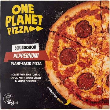 Foto van One planet pizza sourdough peppernomi plantbased pizza 310g bij jumbo