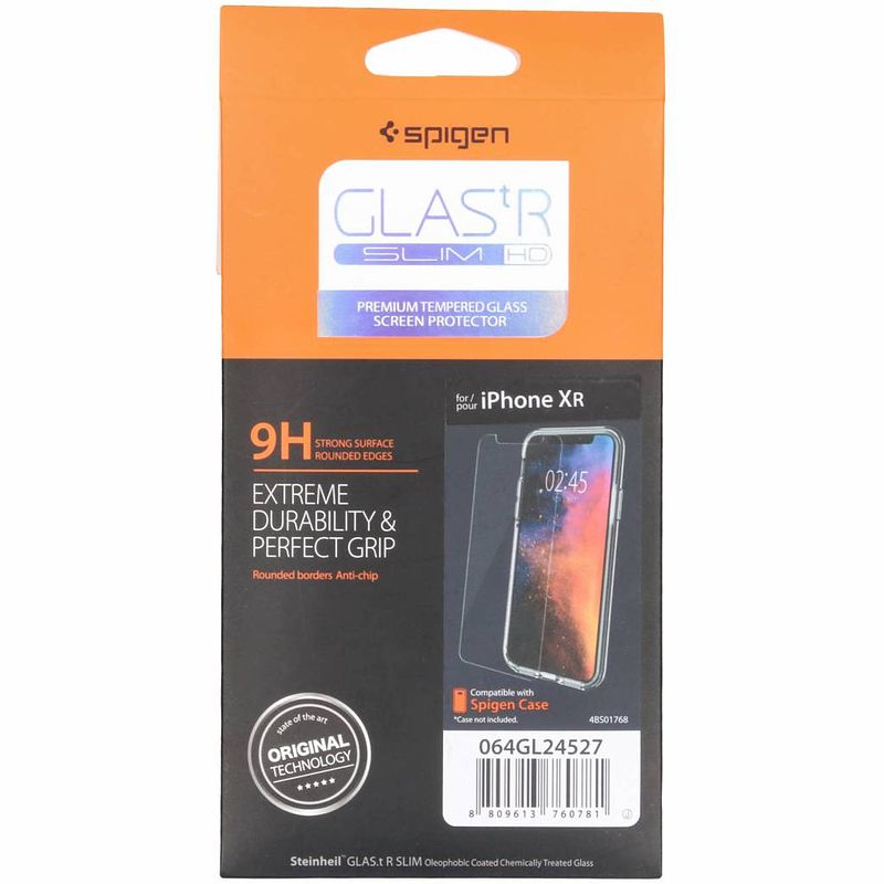 Foto van Spigen glastr screenprotector voor iphone xr