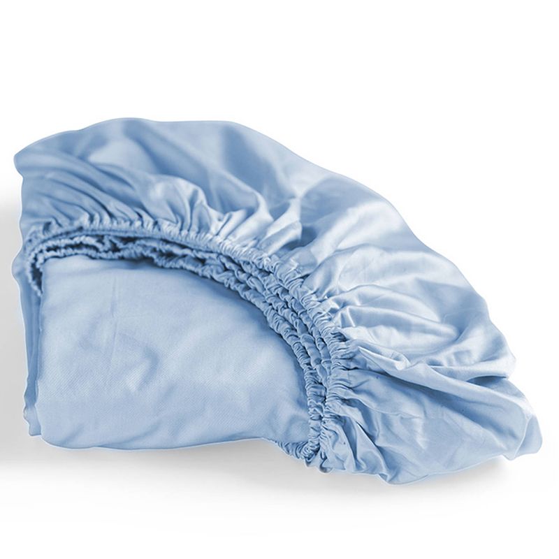 Foto van Cinderella sundays hoeslaken satijn soft blue-1-persoons (80x210 cm)