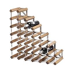 Foto van Traditional wine rack co. - wijntrap 27 flessen dark oak