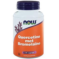 Foto van Now quercitine with bromelaine capsules 120st