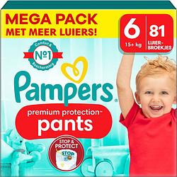 Foto van Pampers - premium protection pants - maat 6 - mega pack - 81 stuks - 15+ kg