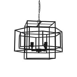 Foto van Light & living - hanglamp dalisia - 69x64x56 - zwart