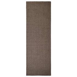 Foto van The living store sisal kleed - 66 x 200 cm - duurzaam - geschikt voor katten - anti-slip