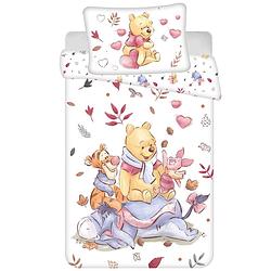 Foto van Disney winnie the pooh baby dekbedovertrek, leaves - 135 x 100 + 40 x 60 cm - katoen