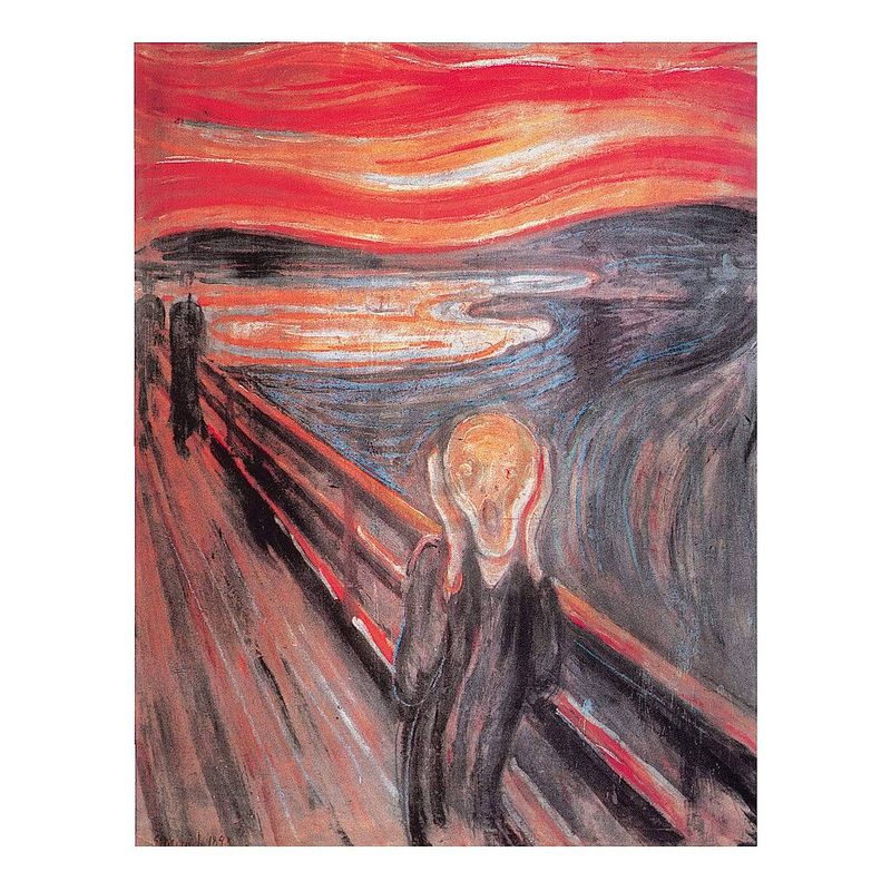 Foto van Edvard munch - the cry kunstdruk 40x50cm