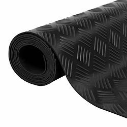 Foto van Vidaxl vloermat anti-slip 3 mm 1,5x2 m rubber ruit