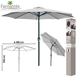 Foto van Urban living farniente - parasol - grijs - ø300cm