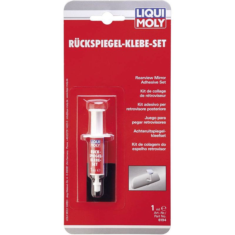 Foto van Liqui moly 6194 lijmset achteruitkijkspiegel 1 ml