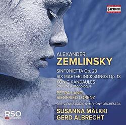 Foto van Zemlinsky: sinfonietta, op. 23 - six maeterlinck songs op. 13 - cd (0845221053776)