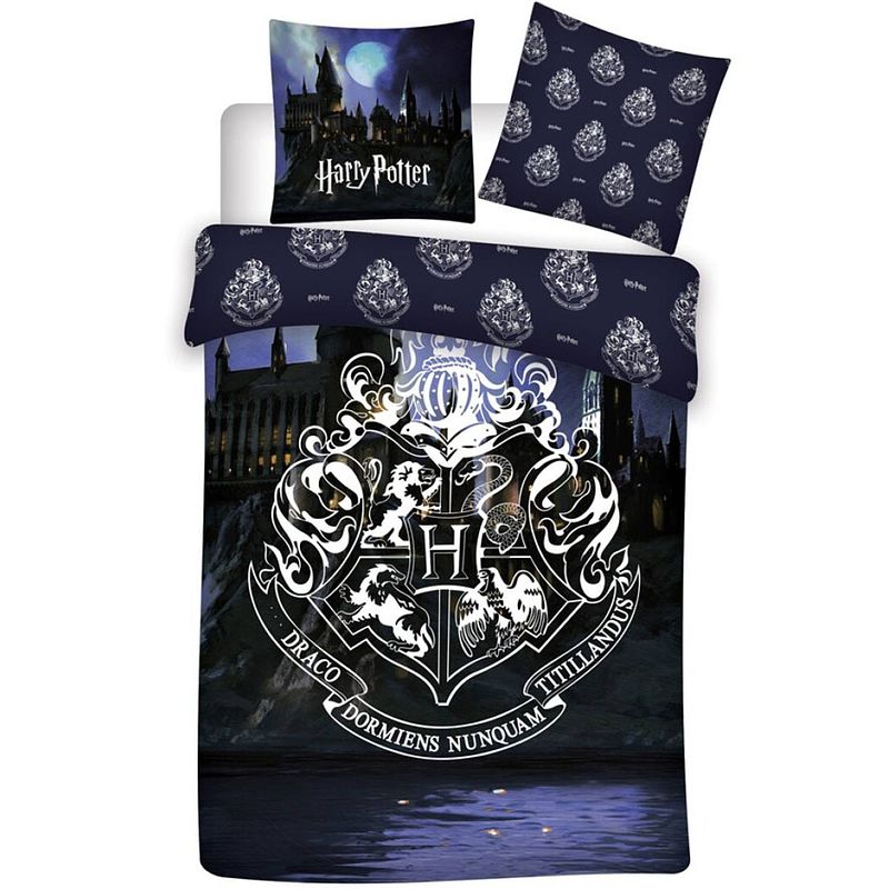 Foto van Harry potter dekbedovertrek hogwarts - eenpersoons - 140 x 200 cm - flanel