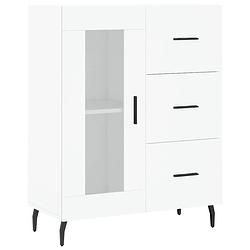 Foto van Vidaxl dressoir 69,5x34x90 cm bewerkt hout wit