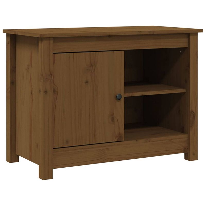 Foto van Vidaxl tv-meubel 70x36,5x52 cm massief grenenhout honingbruin