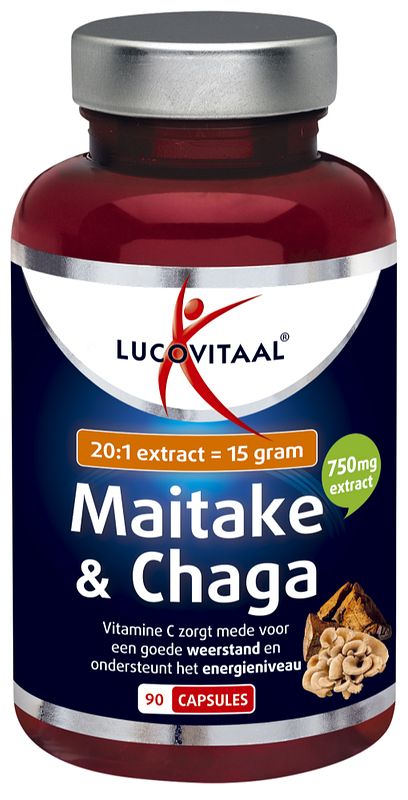 Foto van Lucovitaal maitake & chaga capsules