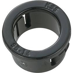 Foto van Tru components tc-sbr14203 kabeldoorvoering montagegat: 14 mm klem-ø (max.): 11.4 mm plaatdikte (max.): 3.2 mm polyamide zwart 100 stuk(s)