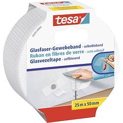 Foto van Tesa tesa 05255-00004-01 textieltape wit (l x b) 25 m x 50 mm 1 stuk(s)