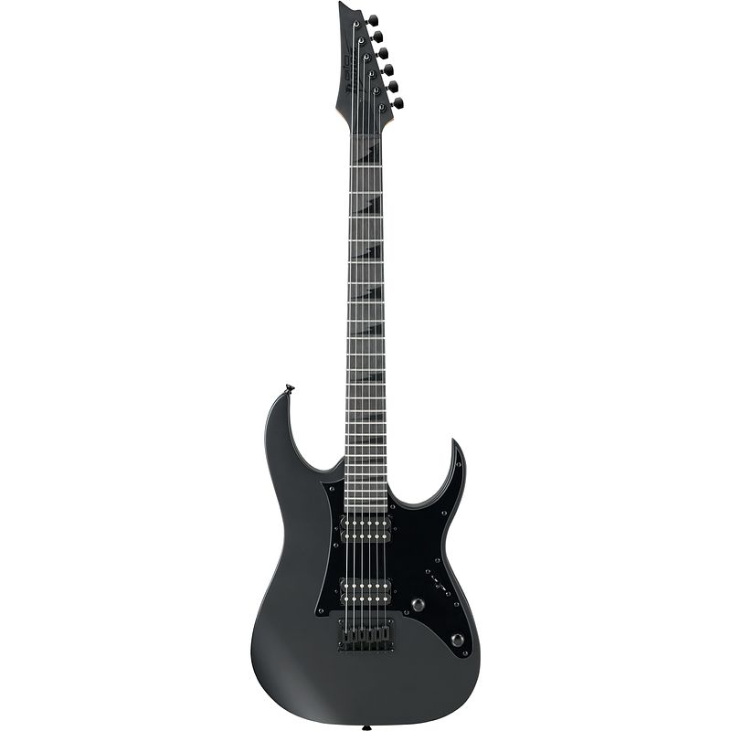 Foto van Ibanez grgr131ex gio black flat elektrische gitaar