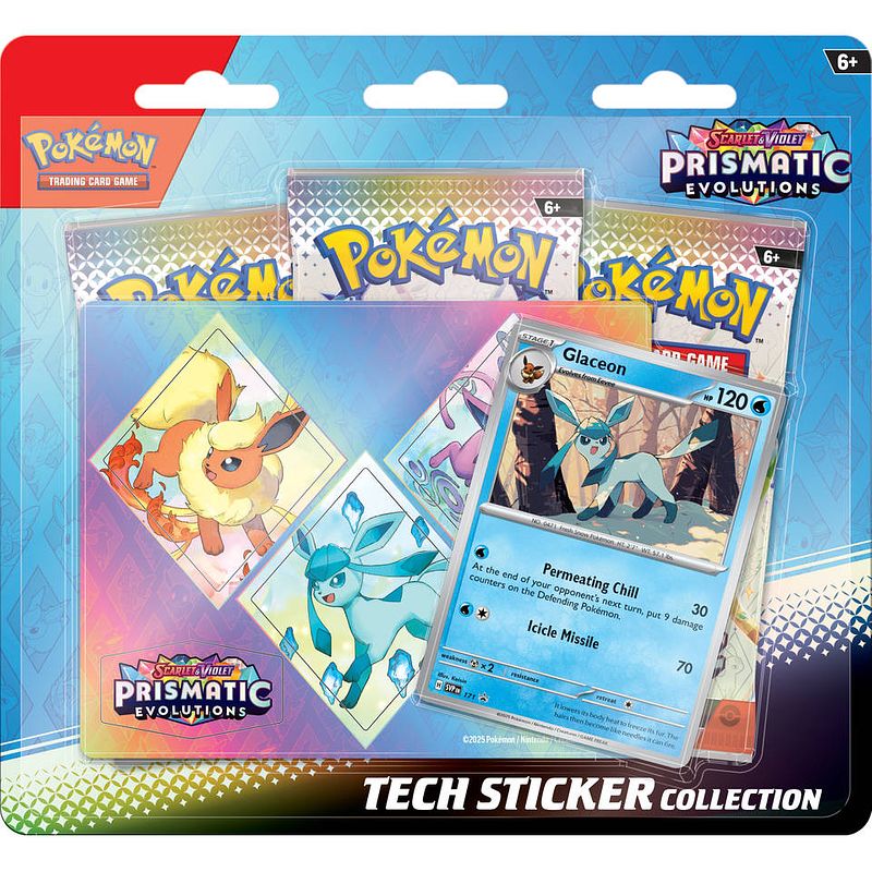 Foto van Pokémon tcg scarlet & violet prismatic evolutions tech sticker collection glaceon