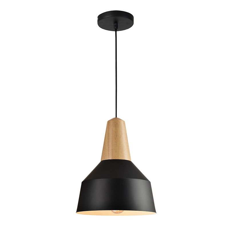 Foto van Quvio hanglamp met metaal en aluminium - quv5067l-black