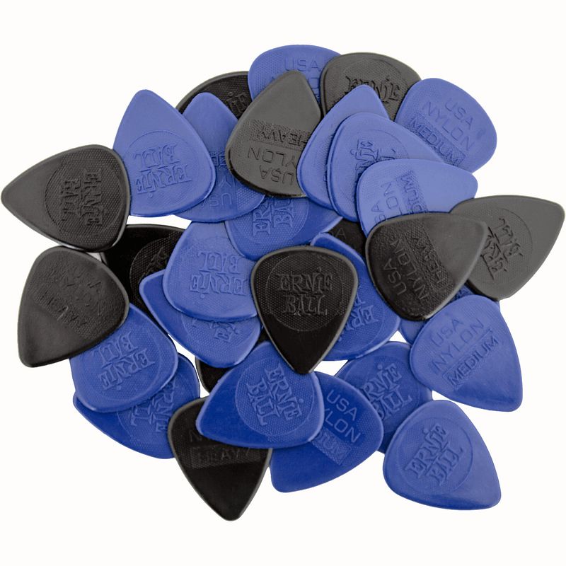 Foto van Ernie ball 9134 mixed nylon plectrums (50 stuks)