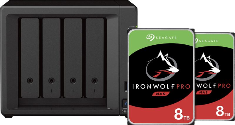 Foto van Synology ds923+ + seagate ironwolf 16tb pro (2x8tb)