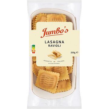 Foto van Jumbo'ss lasagna ravioli 250 g aanbieding bij jumbo | 25% korting