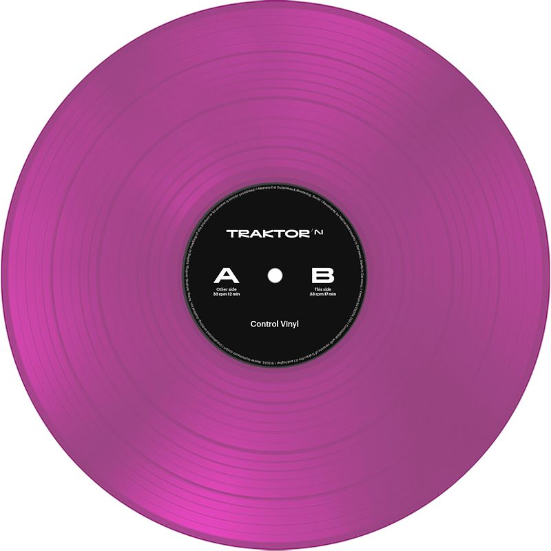 Foto van Native instruments traktor control vinyl neon pink transparent (2024 edition)