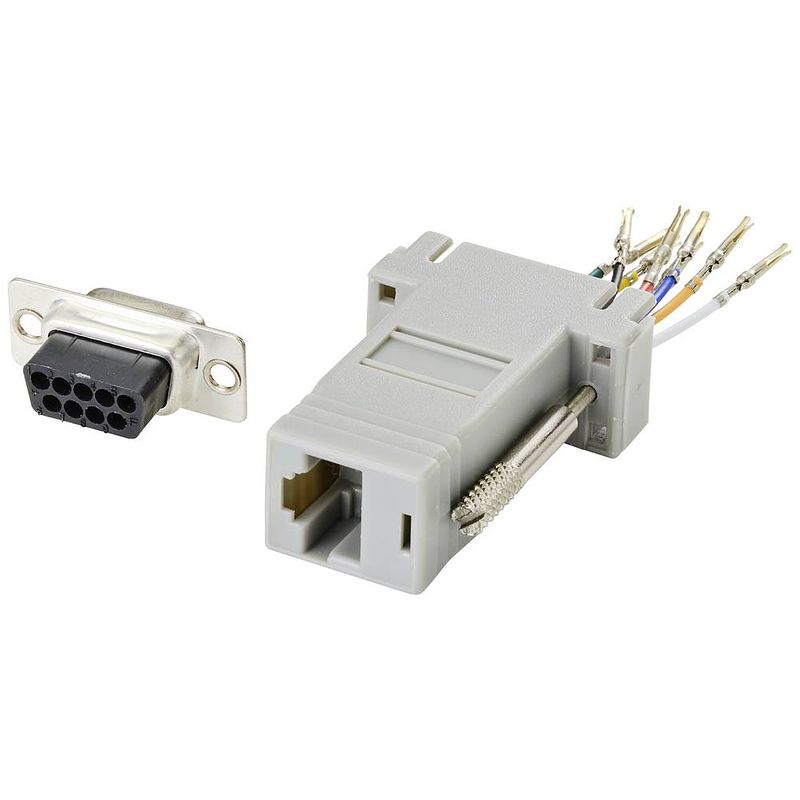 Foto van Tru components d-sub adapter d-sub bus 9-polig - rj45-bus 1 stuk(s)