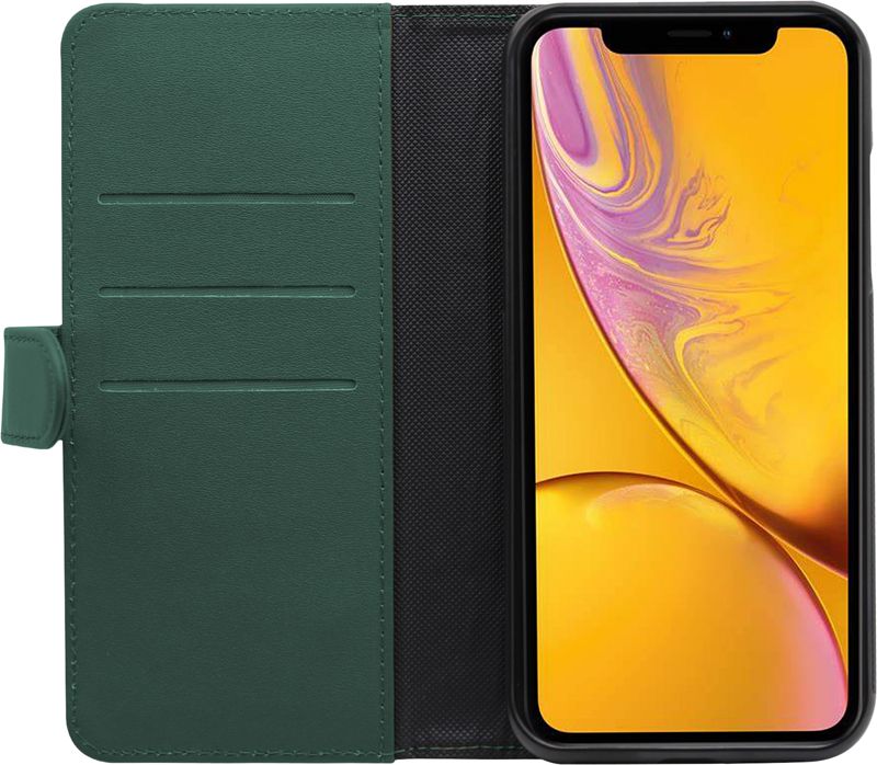 Foto van Bluebuilt apple iphone xr 2-in-1 case leer groen