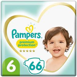 Foto van Pampers 66 premium protection luiers maat 6