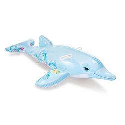 Foto van Intex opblaasbaar figuur dolfijn ride-on - 175 x 66 cm