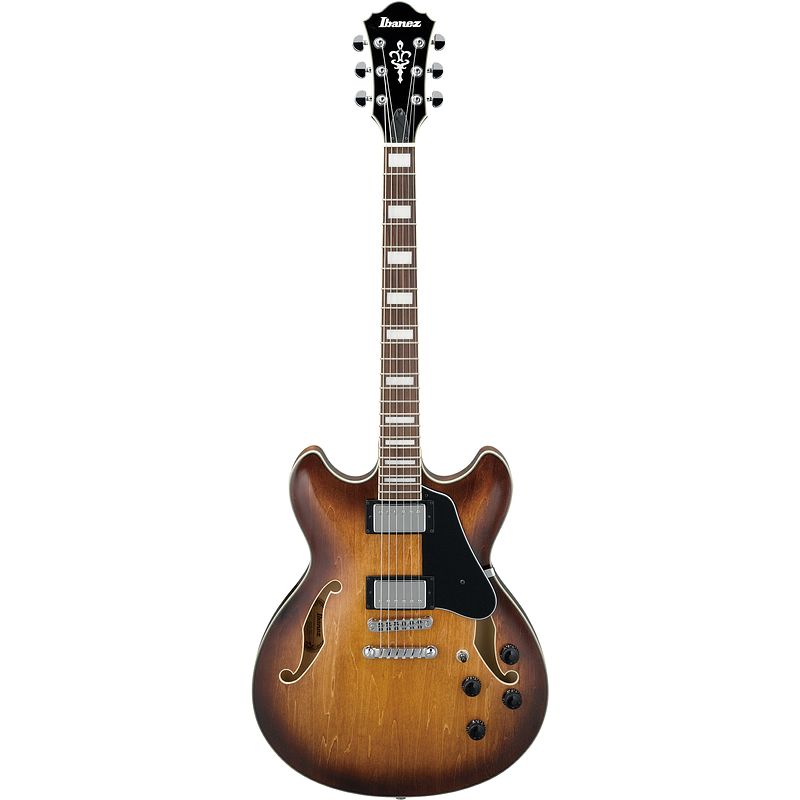 Foto van Ibanez as73 tobacco brown semi-akoestische gitaar