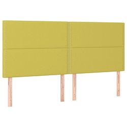 Foto van The living store hoofdbord - classic - groen - 160 x 5 x 118/128 cm