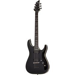 Foto van Schecter c-1 blackjack gloss black elektrische gitaar