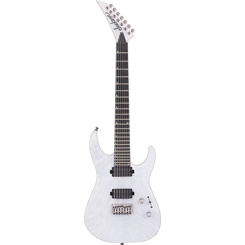 Foto van Jackson pro series soloist sl7a mah ht unicorn white elektrische gitaar