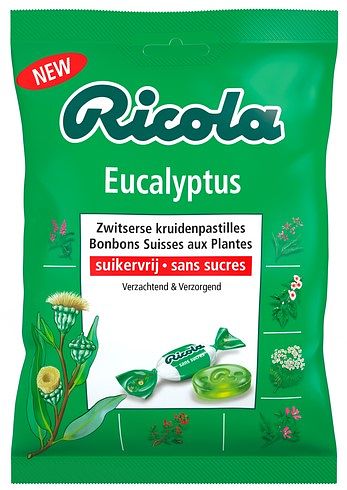 Foto van Ricola eucalyptus suikervrij zakje 75g bij jumbo