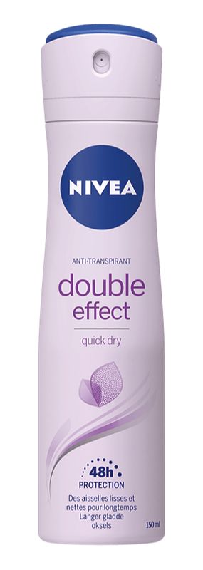 Foto van Nivea double effect deodorant spray