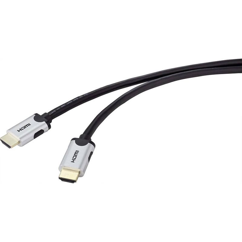 Foto van Speaka professional hdmi aansluitkabel hdmi-a stekker, hdmi-a stekker 2.00 m zwart sp-9063172 ultra hd (8k) hdmi-kabel