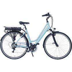 Foto van Rivella elektrische stadsfiets rio 28 inch 46 cm dames 7v v-brakes aqua