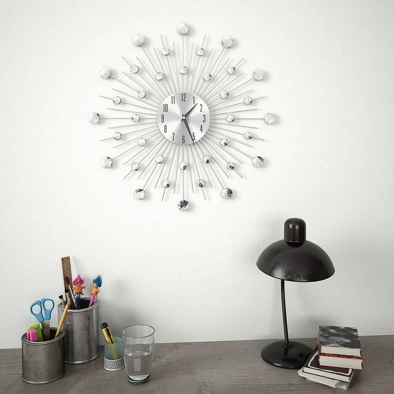 Foto van Infiori wandklok met quartz-mechanisme 50 cm modern ontwerp