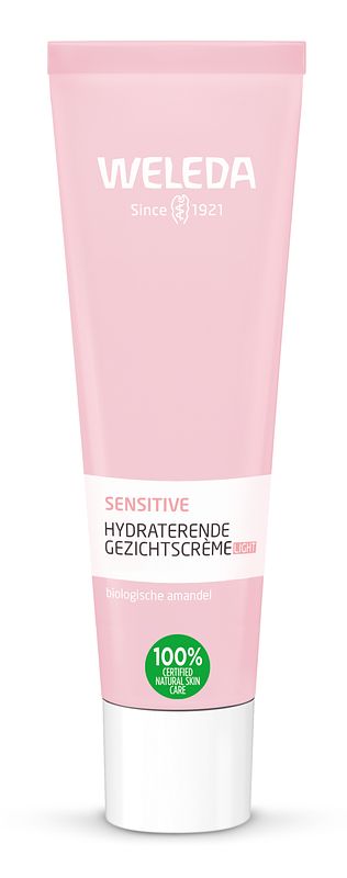 Foto van Weleda sensitive soothing moisturiser light organic almond