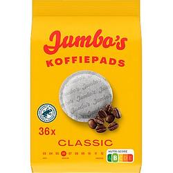 Foto van Jumbo'ss koffiepads classic 36 stuks