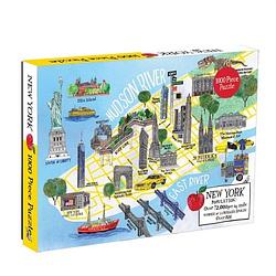 Foto van New york city map 1000 piece puzzle - puzzel;puzzel (9780735354265)
