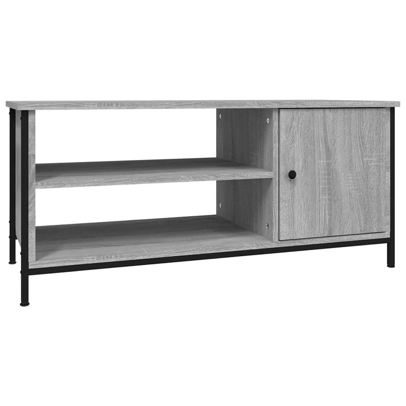 Foto van Vidaxl tv-meubel 100x40x45 cm bewerkt hout grijs sonoma eikenkleurig