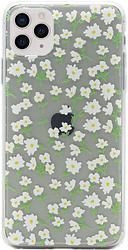 Foto van Bluebuilt white blossom soft case apple iphone 11 pro max back cover transparant